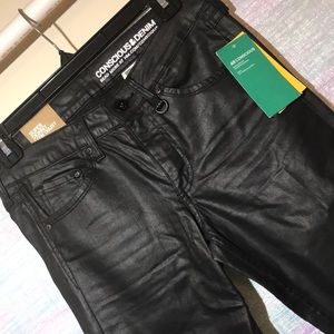 H&M Black Faux Leather Pants